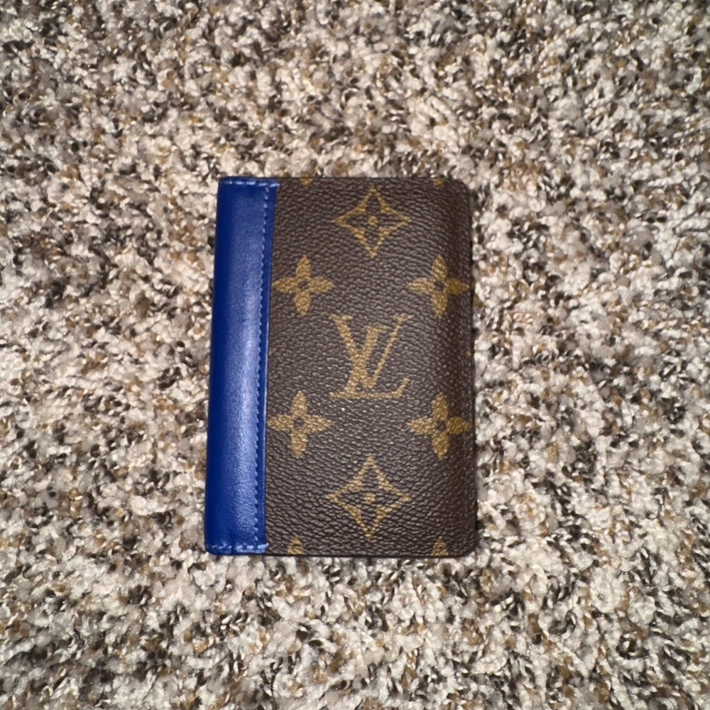 Louis Vuitton Brown and Blue Monogram Wallet